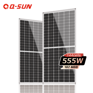 Panneau solaire mono 555W pour pompe à eau solaire de systèmes solaires domestiques