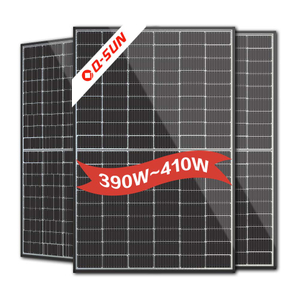 Panneaux solaires solaires monocristallins à haute efficacité noirs